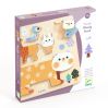 Pastel dyr - Puslespil & stablespil (5 brikker - 1-2 år)