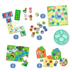 På bondegården - 5 klassiske lærespil (3-5 år)