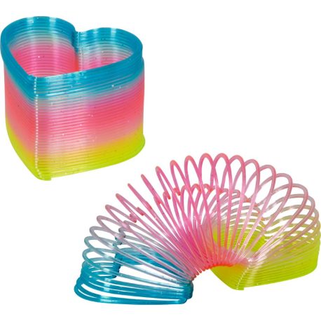 Regnbuefarvet hjerte spiral