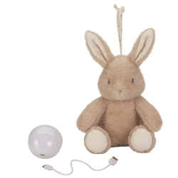 Kanin bamse med lys med beroligende lyde