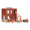 Brandstation med tilbehør - Trælegetøj (3-5 år)