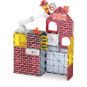 Stor brandstation med lyd & lys - Byggemagneter 50 stk.