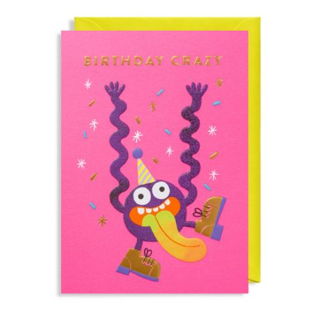 Birthday Crazy - Kort & kuvert