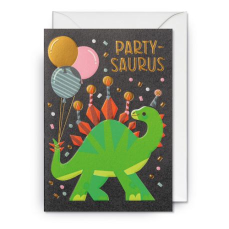 Partysaurus - Kort & kuvert