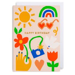 Summer Birthday - Kort & kuvert