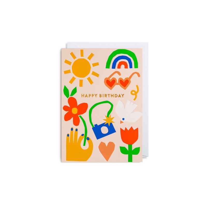 Summer Birthday - Kort & kuvert
