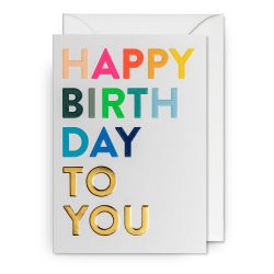 Happy Birthday To You - Kort & kuvert