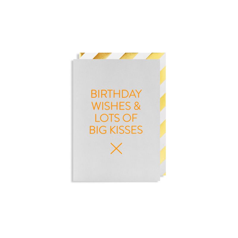 Birthday Wishes & Lots Of Big Kisses - Kort & kuvert
