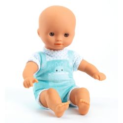 Lyseblå Gabby - Lille babydukke med blød krop - 20 cm