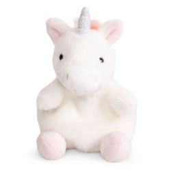 Hvid enhjørning - Bamse 16 cm
