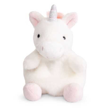 Hvid enhjørning - Bamse 16 cm
