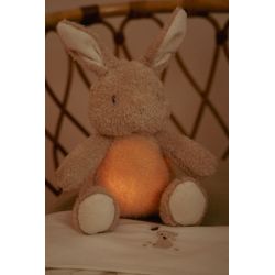 Kanin bamse med lys med beroligende lyde