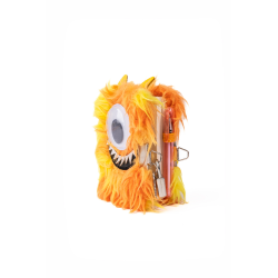 Giggle Monster lille plys bog med lås