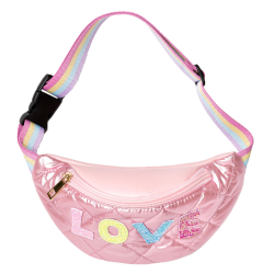 LOVE bæltetaske med glimmerbogstaver
