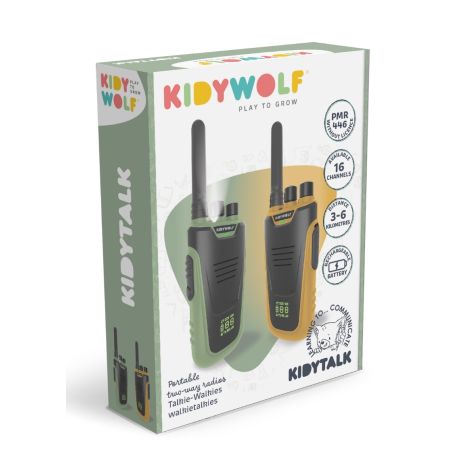 KidyTalk Duo – Grøn & gul Walkie-talkies