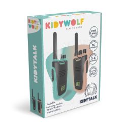 KidyTalk Duo – Rosa & turkis Walkie-talkies