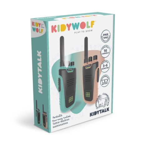 KidyTalk Duo – Rosa & turkis Walkie-talkies
