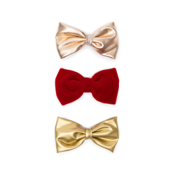 Sløjfe hårklips - assorteret farver