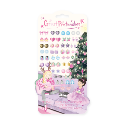 Julehygge - 30 par stick-on øreringe