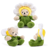 Bamse i blomst udklædning 13 cm - Assorterede farver