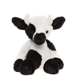 Buttercup sort hvid ko - Bamse 30 cm