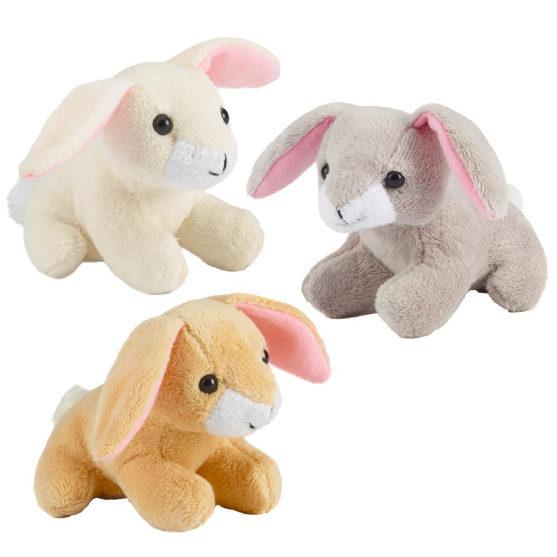 Kanin - Bamse 10 cm - Assorterede farver
