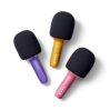 Pink Glitter Grove mikrofon med Bluetooth