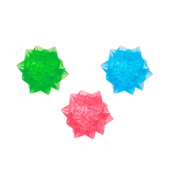 Krystal hoppebold med lys - Assorterede farver