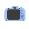 Lyseblå digitalt børnekamera med stickers & perlesnor