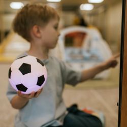 Fodbold LED natlampe