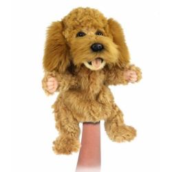 Doodle hund hånddukke