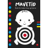 Mavetid - Sort hvid fold-ud papbog til baby