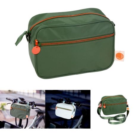 Army Orange - Glow in the dark taske til barnevogn & cykel