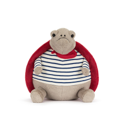 Timmy Skildpadde Fransk outfit - Bamse 23 cm