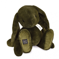 Kaki Grøn kanin - Stor bamse 50 cm