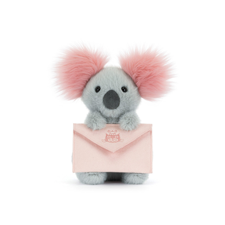 Koala med besked & kuvert - Bamse 20 cm