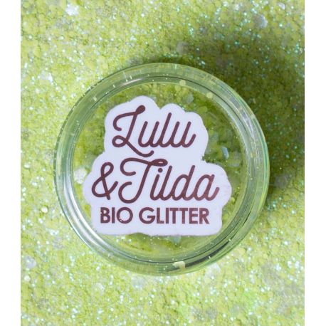 Tinkerbelle - BIO Lysegrønt glitter til ansigt & hår