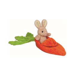 Kanin bamse i gulerod seng