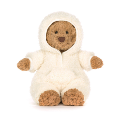 Bartholomew Bear i aftagelig heldragt - Bamse 26 cm