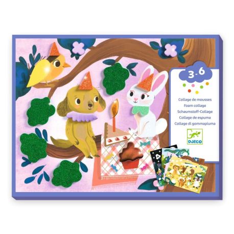 Fester - Lav collager med skumklistermærker (3-6 år)