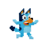 Bluey - Æske med 2000 Midi perler & perleplade