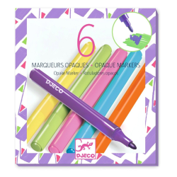 Kraftige farver tuscher 6 stk.