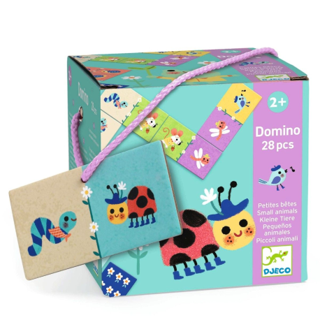 Domino med små dyr 28 brikker