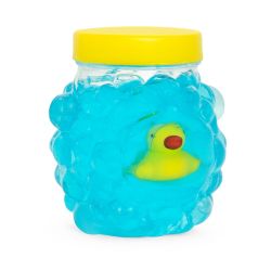 Badeand i blåt slime