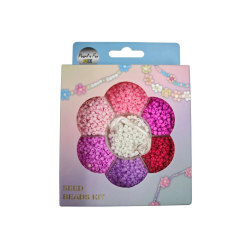 Mini perler -Pink, hvide & lilla nuancer