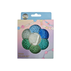 Mini perler - Blå, klare & grønne nuancer