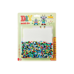 Robotter - 1100 Midi perler & perleplade