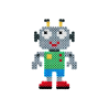 Robotter - 1100 Midi perler & perleplade