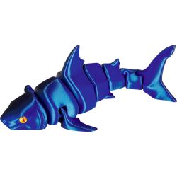 Metallic haj 3D printet - Assorterede farver