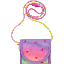 Enhjørning & hjerter børnepung - Aftagelig snor & navneskilt